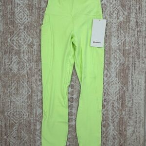 lululemon athletica Neon Green Leggings